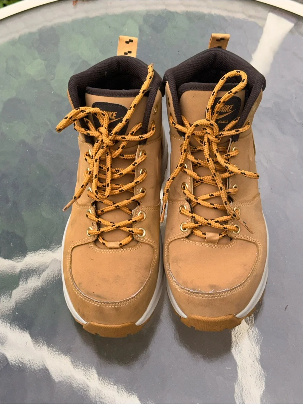 Nike Manoa Men's Leather Hiking Boot Haystack Shoes 7.5 US
